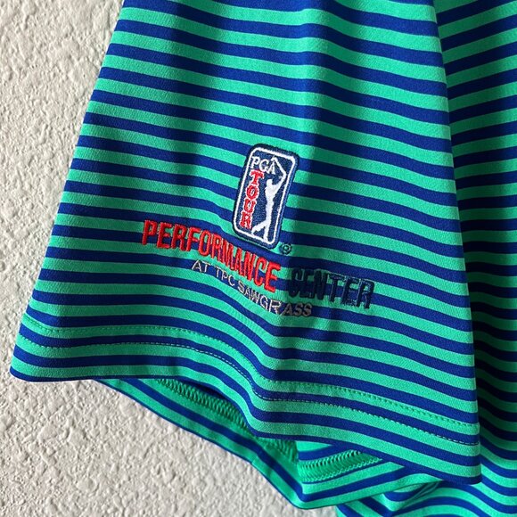 Ralph Lauren X RLX Green Striped Polo Shirt Size L Style 0200011844 - Picture 8 of 10